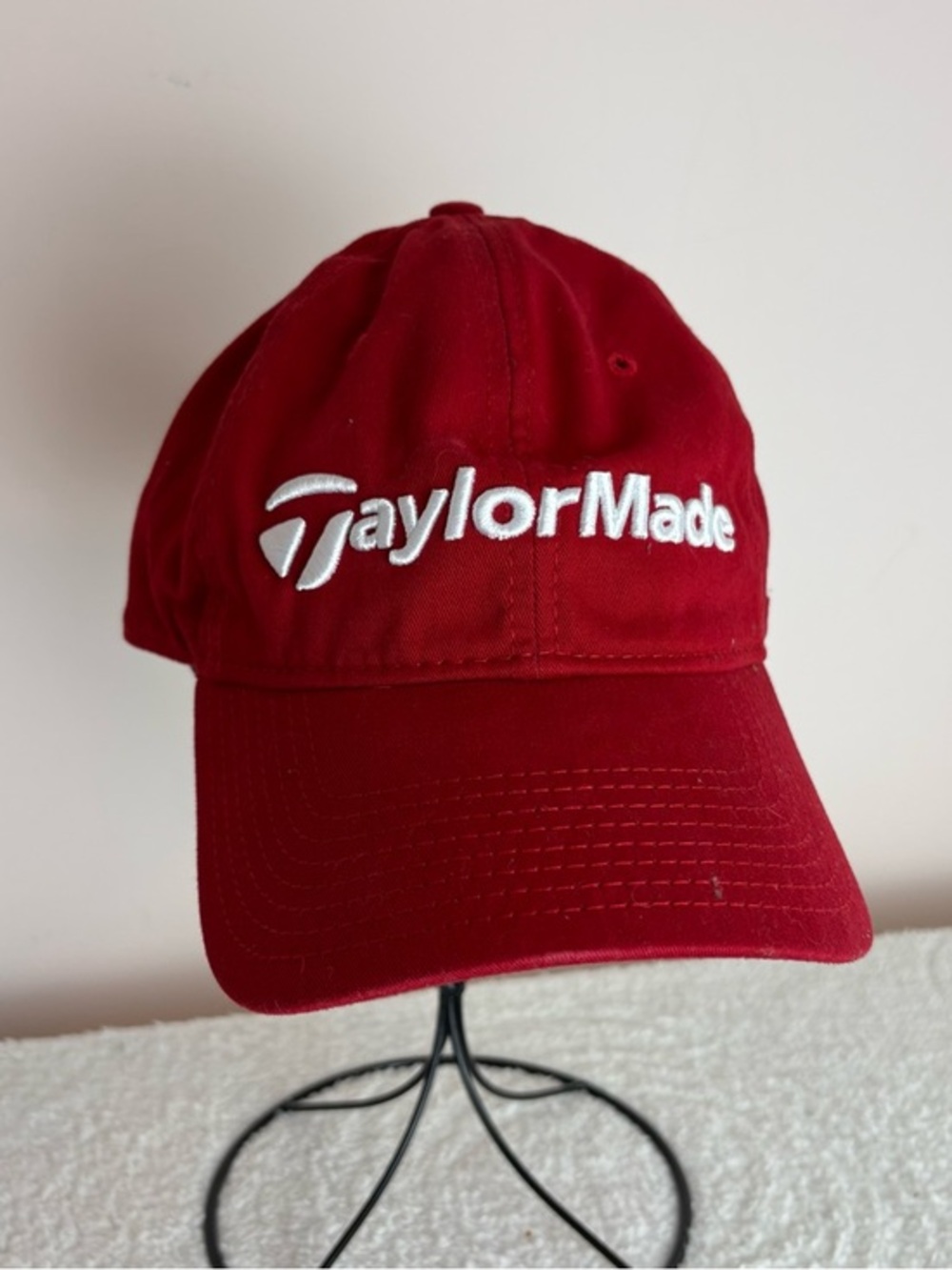 TaylorMade Mens Alabama Crimson Tide Golf Baseball Cap Red Adjustable Hat